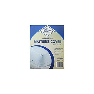 La Mart Heavy Duty Vinyl Corner Fitted Mattress Cover with Zipper